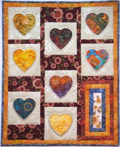This quilt is the symbol of the Parkinson's Comfort Project