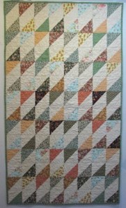 Triangle quilt made for the Parkinson's Comfort Project