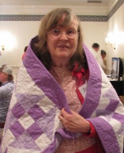 This amethyst quilt is also by Ellie Leach.