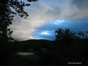 Early morning clouds over the White River